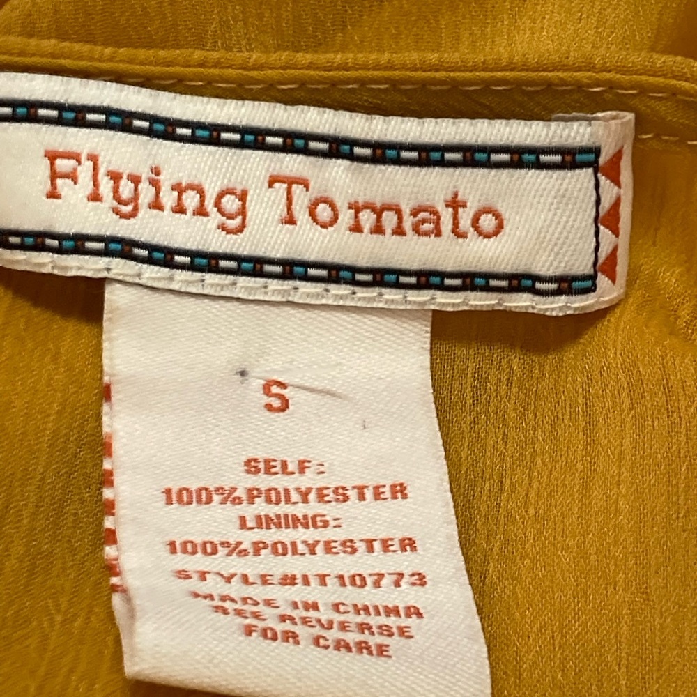 Flying Tomato Yellow Crop Top - Picture 5 of 7